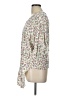 Max Studio 100% Rayon Floral Ivory 3/4 Sleeve Blouse Size L - photo 5