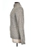 Oscar De La Renta Tweed Silver Tan Pullover Sweater Size L - photo 5