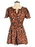 By Anthropologie Animal Print Brown Romper Size XXS (petite) - photo 1