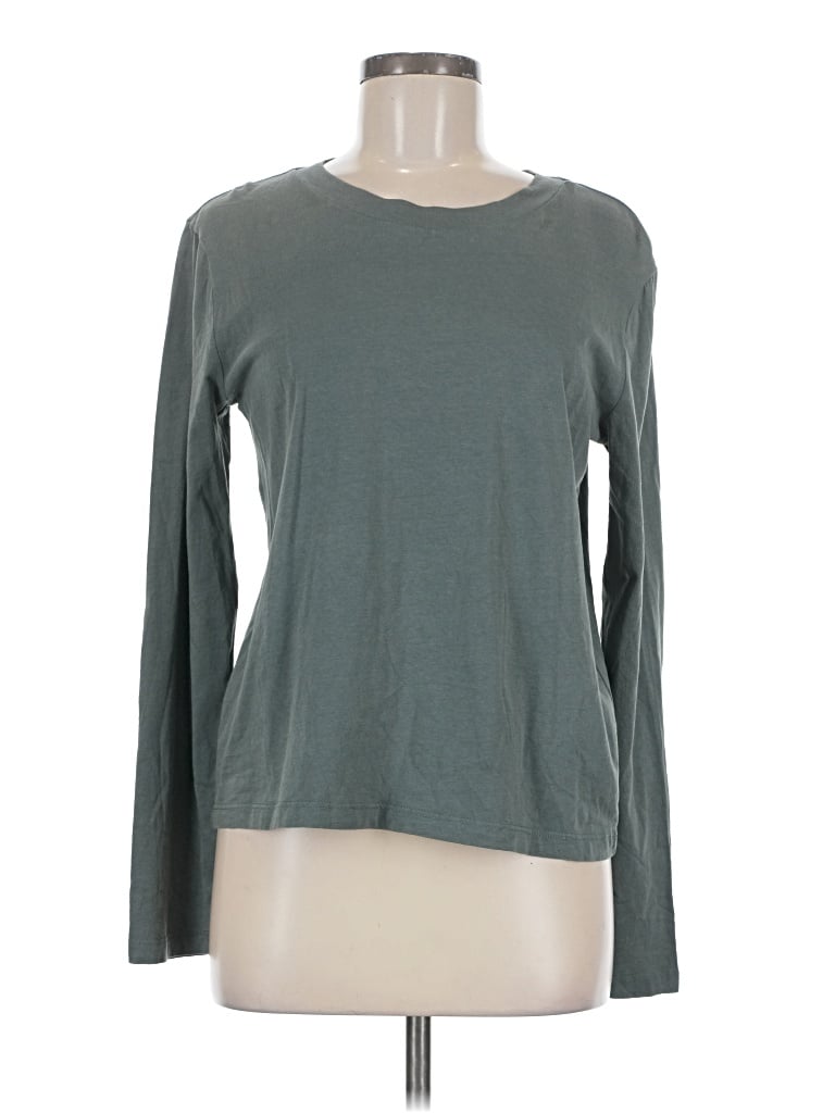 Pre-owned Zara Long Sleeve T-shirt In Gray