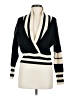Steve Madden 100% Acrylic Stripes Black Cardigan Size M - photo 1