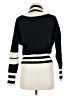 Steve Madden 100% Acrylic Stripes Black Cardigan Size M - photo 2