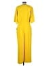 Trina Turk 100% Polyester Solid Yellow Jumpsuit Size 12 - photo 2