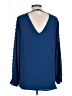Ro & De 100% Polyester Blue Long Sleeve Blouse Size L - photo 2