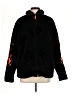 Forever 21 100% Polyester Hearts Black Faux Fur Jacket Size M - photo 1
