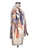 Keren Hart Tan Short Sleeve Blouse Size L - photo 4
