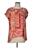 Rose & Thyme 100% Rayon Orange Short Sleeve Blouse Size L - photo 1