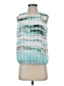 Calvin Klein 100% Polyester Teal Sleeveless Blouse Size XS - photo 1