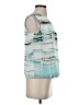 Calvin Klein 100% Polyester Teal Sleeveless Blouse Size XS - photo 4