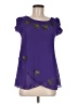 Unbranded Purple Short Sleeve Blouse Size M (estimated) - photo 1