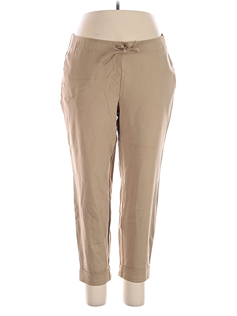 Pre-owned Jjill Casual Pants In Tan