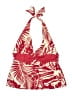 Chaps Print Red Swimsuit Top Size 14 - photo 1