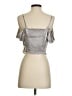 Free People Metallic Silver Sleeveless Blouse Size S - photo 2