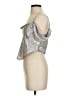 Free People Metallic Silver Sleeveless Blouse Size S - photo 5