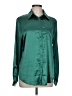 Assorted Brands Metallic Green Long Sleeve Blouse Size L - photo 1