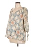 a:glow 100% Rayon Tan 3/4 Sleeve Blouse Size Lg Maternity - photo 1