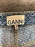 Ganni Tweed Blue Denim Shorts Size 28 waist - photo 3