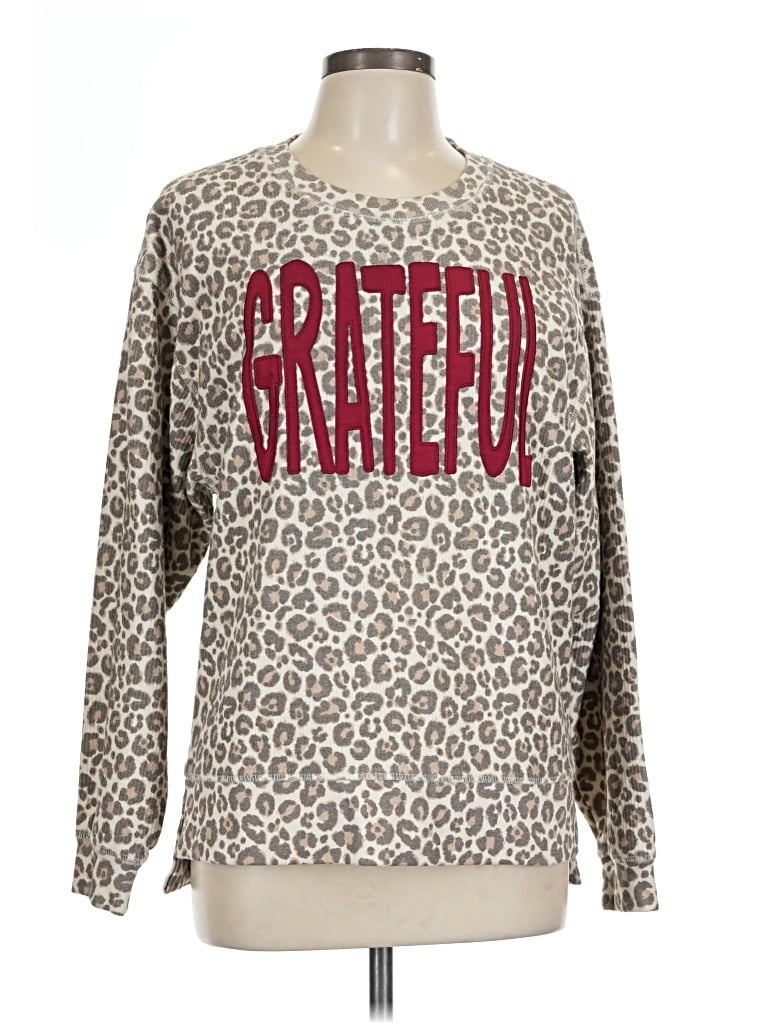 Pre-owned Assorted Brands Pullover Sweater In Brown