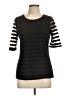 Sunday in Brooklyn 100% Polyester Black 3/4 Sleeve Top Size L - photo 1