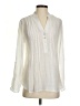 Zac & Rachel Ivory Long Sleeve Blouse Size S - photo 1
