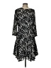 Donna Morgan 100% Polyester Animal Print Black Cocktail Dress Size 12 - photo 1