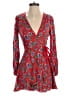 Trafaluc by Zara 100% Polyester Paisley Red Romper Size XS - photo 1