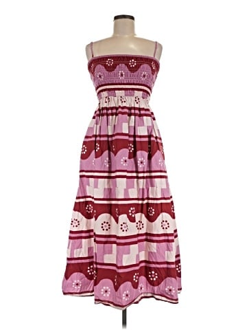 Madewell Theo Sleeveless Midi Dress in Geodaisy Batik (view 1)