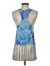 Beach by Exist 100% Cotton Blue Tank Top Size S - photo 2