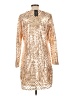 City Chic 100% Polyester Animal Print Gold Cocktail Dress Size 12 - photo 2
