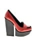 Alice + Olivia Color Block Red Heels Size EU 35 1/2 - photo 1
