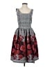 St. John Tweed Gray Black Cocktail Dress Size 2 - photo 1