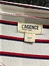 L'Agence Stripes Brown Short Sleeve Turtleneck Size S - photo 7