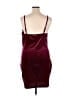 Unbranded Solid Burgundy Cocktail Dress Size XXL - photo 2