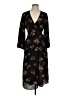 A.L.C. Floral Black Casual Dress Size 0 - photo 1