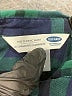 Old Navy 100% Cotton Plaid Green 3/4 Sleeve Button-Down Shirt Size XL - photo 7