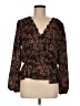 Nine Britton 100% Polyester Brown Long Sleeve Blouse Size M - photo 1