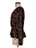 Nine Britton 100% Polyester Brown Long Sleeve Blouse Size M - photo 5