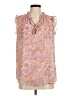 Maison d' Amelie 100% Polyester Orange Sleeveless Blouse Size M - photo 1