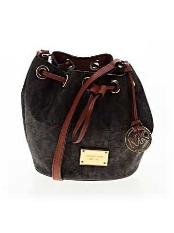 MICHAEL Michael Kors Leather Bucket Bag (view 1)