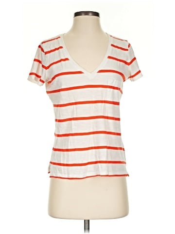 Madewell Whisper Cotton V-Neck Pocket Tee in Creston Stripe (view 1)