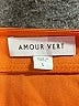 Amour Vert Orange Sleeveless Silk Top Size L - photo 7