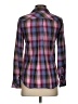 Talbots Plaid Purple Long Sleeve Button-Down Shirt Size XS - photo 2