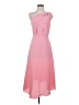 Reiss 100% Polyester Solid Pink Cocktail Dress Size 4 - photo 1