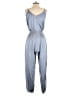 Entro 100% Polyester Solid Gray Jumpsuit Size S - photo 2
