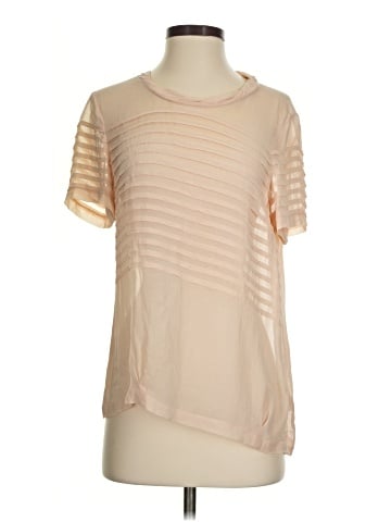 Broadway & Broome Short Sleeve Silk Top (view 1)