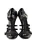 Givenchy 100% Leather Gray Black Vintage Wedges Size EU 39 - photo 2