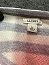 L.L.Bean 100% Cashmere Stripes Gray Silver Cashmere Pullover Sweater Size L - photo 7
