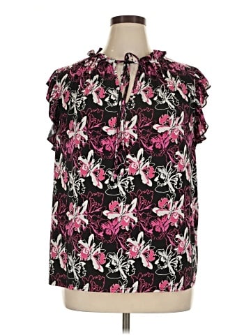 NY Collection Short Sleeve Blouse (view 1)