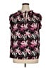 NY Collection Black Short Sleeve Blouse Size XL - photo 1