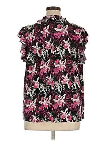 NY Collection Short Sleeve Blouse (view 2)